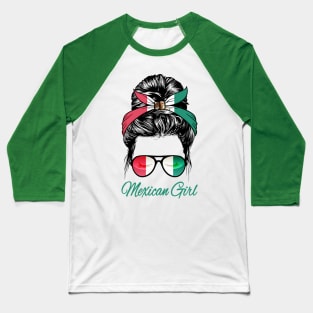 Mexican Girl Baseball T-Shirt